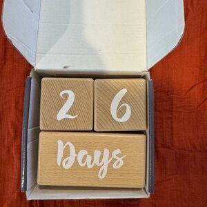 Wooden Countdown Blocks